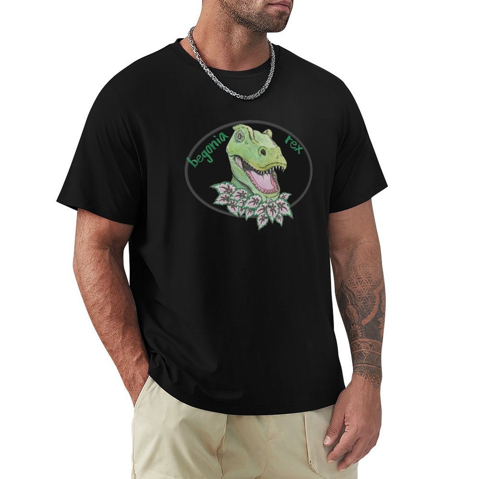 Kaos T rex begonia untuk Thank - Begonia Rex ulasan dan harga