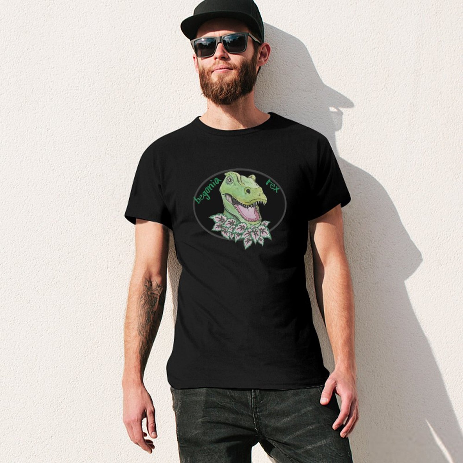 Kaos T rex begonia untuk Thank - Begonia Rex ulasan dan harga