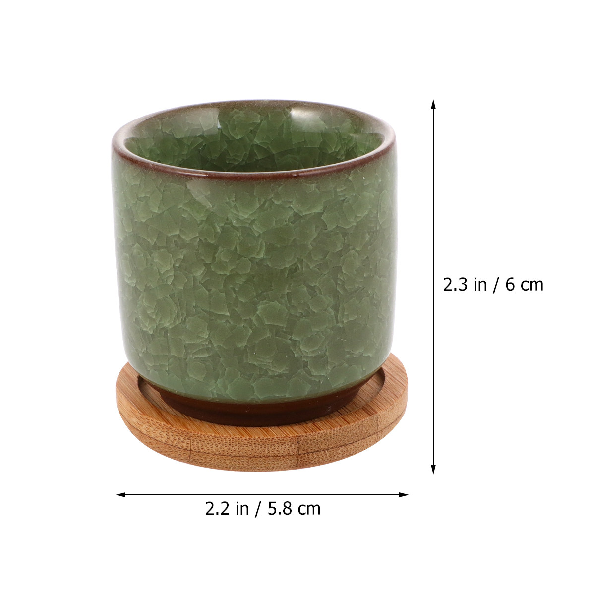 Pot Keramik Mini Berlubang War - Aloe Vera Pot ulasan dan harga